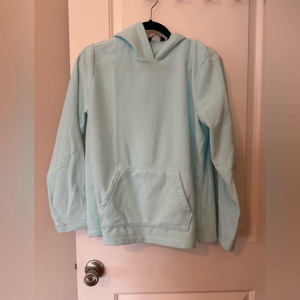 Light Blue M Lands End fleece pullover